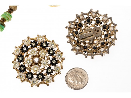 Assorted Lot Of Costume Jewelry Including Ralph Lauren, Trifari, Monet