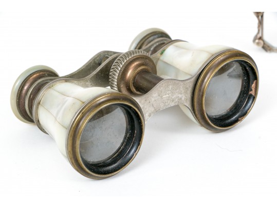 Lot Of Vintage And Antique Glasses And Opera Glasses