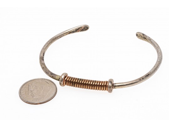 Lot Of Five Assorted Sterling Silver Bracelets, Southwestern Motifs