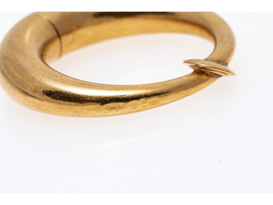 Elegant 14K Tapered Hoop Clip Earrings