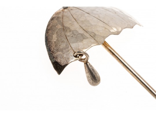 Lot Of Three Assorted Sterling Silver Figural Brooches