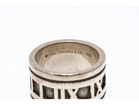 Vintage Tiffany & Co. Sterling Atlas Wide Band Ring, Size 6.25
