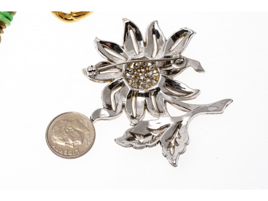 Assorted Lot Of Costume Jewelry Including Ralph Lauren, Trifari, Monet