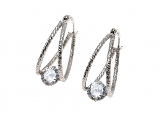 Lot Of Four Assorted Sterling Silver Earrings