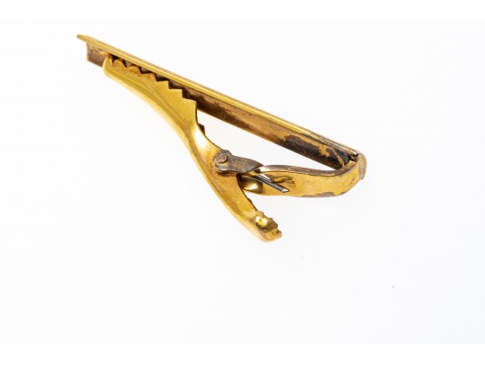 Lot Of Two Lever Style Back Cufflinks And One Tie Bar; 10k And 14k