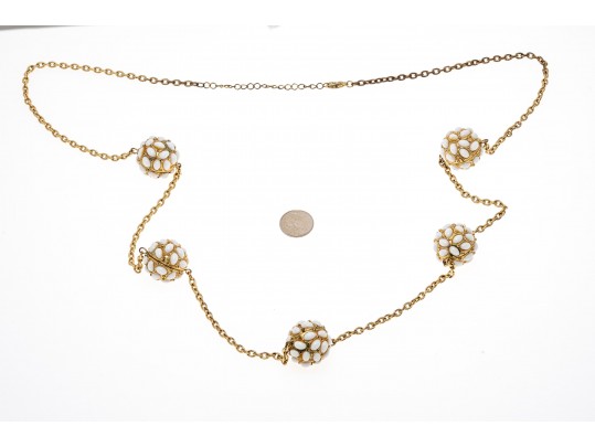 Assorted Lot Of Costume Jewelry Including Ralph Lauren, Trifari, Monet