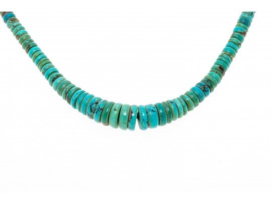 Lot Of Four Strung Beaded Necklaces, Turquoise, Tigers Eye And Coral