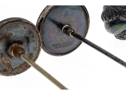 Collection Of Unique And Various Hat Pins, Sterling And 10K