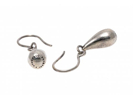 Tiffany & Co. Contemporary Sterling Silver Elsa Peretti Teardrop Motif Earrings