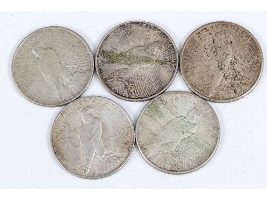 Five Liberty Peace Dollars, Years 1922-1923