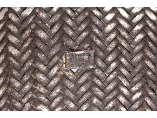 Angela Cummings Fabulous Vintage Sterling Wide Woven Cuff Bracelet, 1985