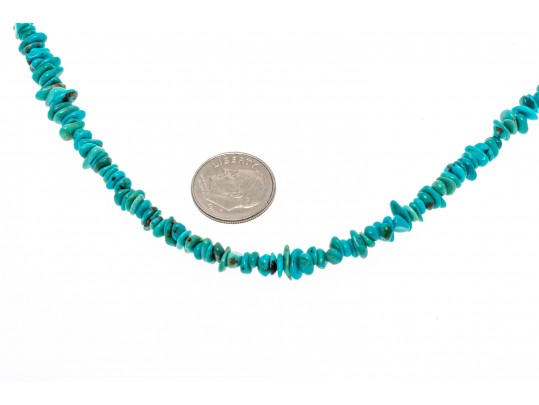 Lot Of Four Strung Beaded Necklaces, Turquoise, Tigers Eye And Coral