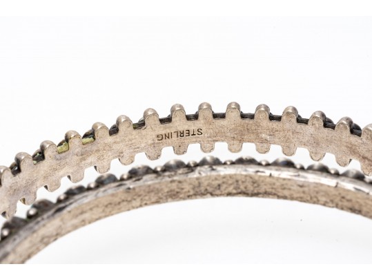 Lot Of Five Assorted Sterling Silver Bracelets, Southwestern Motifs