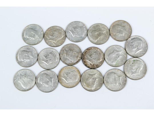 Seventeen Kennedy Half Dollars, Years 1968 & 1969