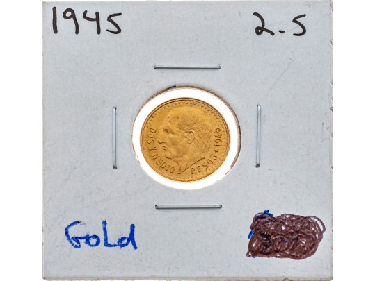 Mexican Dos Y Medio Pesos, 1945