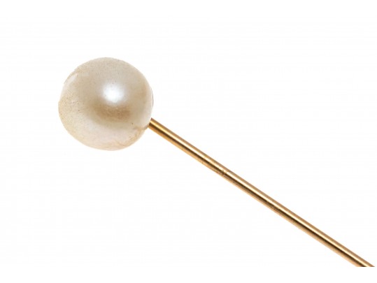 Classic 14K And Cultured Freshwater Pearl Stick Pin