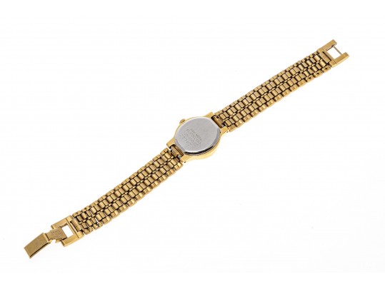 Seiko Ladies Gold Tone Quartz Watch, Champagne Dial, Gold Tone Link Bracelet