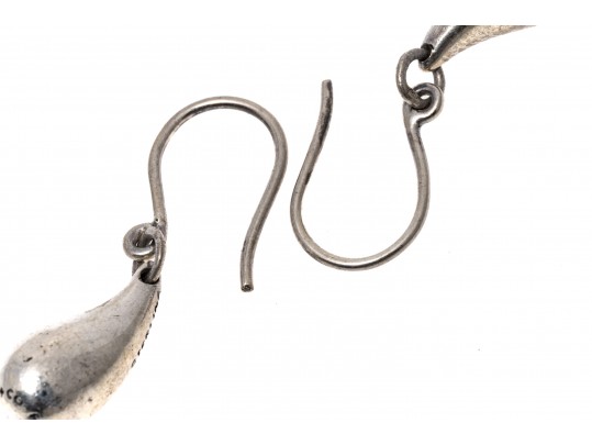 Tiffany & Co. Contemporary Sterling Silver Elsa Peretti Teardrop Motif Earrings
