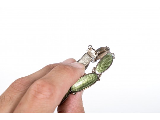 Small Lot Of Assorted Costume Jewelry, Including A Danish Silver Bracelet