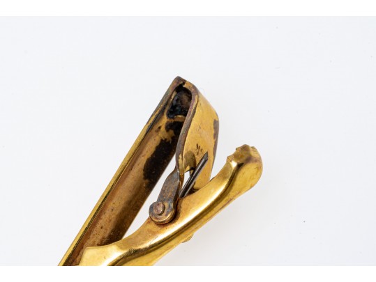 Lot Of Two Lever Style Back Cufflinks And One Tie Bar; 10k And 14k