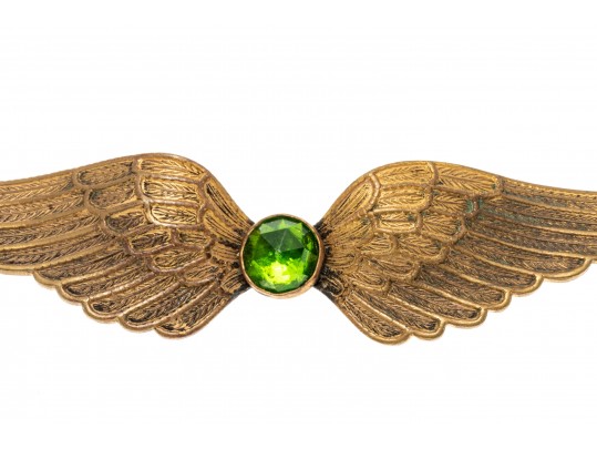 Lot Of Five Vintage And Antique Jewelry Pieces, Including A Victorian Agate Mourners Brooch