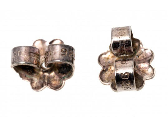 Tiffany And Co. Sterling Silver Classic Triple Knot Earrings