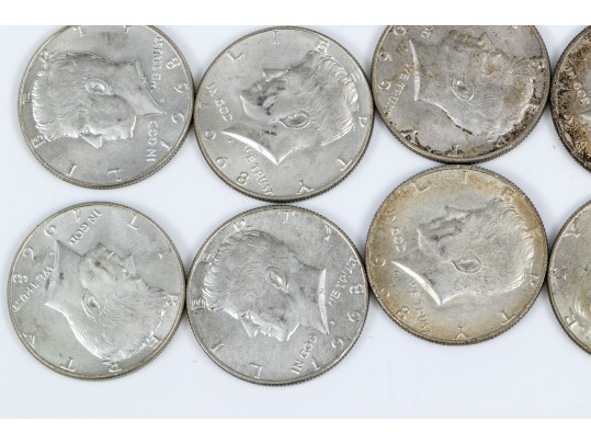 Seventeen Kennedy Half Dollars, Years 1968 & 1969