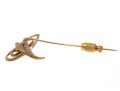 Handsome 18K Trout Fishing Stick Pin