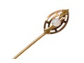 Vintage Gold Filled And Opal Stick Pin