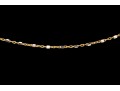 14k Yellow Gold Chain And Faceted White Gold Link Necklace