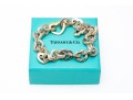 Tiffany & Co. Sterling Silver And 18kyg Open Heart Link Bracelet, With Outer Box