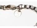 Tiffany And Co. Sterling Silver Contemporary Box Link Style Bracelet