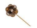 Chearful 14K Diamond And Floral Stick Pin