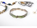 Small Lot Of Assorted Costume Jewelry, Including A Danish Silver Bracelet