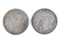 1880 & 1887 Morgan Silver Dollars