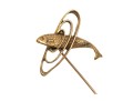 Handsome 18K Trout Fishing Stick Pin