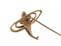 Handsome 18K Trout Fishing Stick Pin