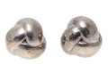 Tiffany And Co. Sterling Silver Classic Triple Knot Earrings
