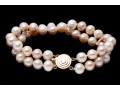 Complementary Cultured Freshwater Pearl Necklace, Bracelet And Earrings Suite