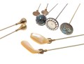 Collection Of Unique And Various Hat Pins, Sterling And 10K