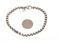 Tiffany And Co. Sterling Silver Handsome Box Link Style Bracelet