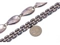 Lot Of Two Contemporary Sterling Silver Link Bracelets