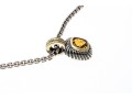 David Yurman Striking Sterling And 14k Citrine Pendant, On A Sterling 32