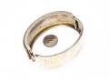 Antique Sterling English Wide Bangle Bracelet