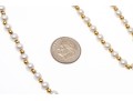 Matching White Cultured Freshwater Pearl And Gold Bead Necklace And Bracelet Set