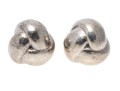 Tiffany And Co. Sterling Silver Classic Triple Knot Earrings