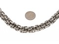 Sterling Silver Chunky Round Tubular Link Necklace