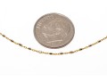 14k Yellow Gold Chain And Faceted White Gold Link Necklace