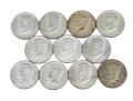 Eleven Kennedy Half Dollars, Years 1965-1967