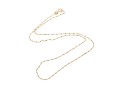 14k Yellow Gold Chain And Faceted White Gold Link Necklace
